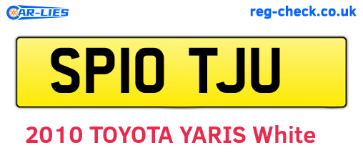 SP10TJU are the vehicle registration plates.