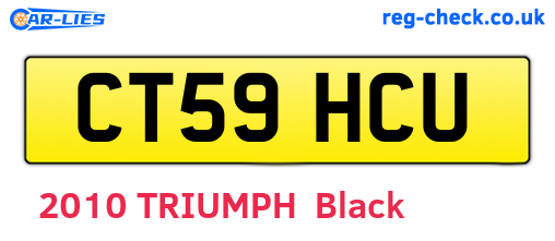 CT59HCU are the vehicle registration plates.