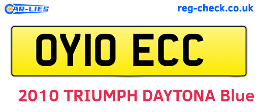 OY10ECC are the vehicle registration plates.