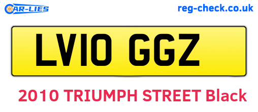 LV10GGZ are the vehicle registration plates.