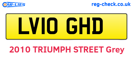 LV10GHD are the vehicle registration plates.