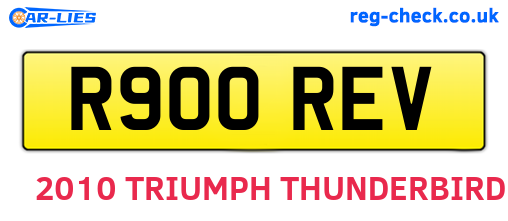 R900REV are the vehicle registration plates.