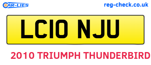 LC10NJU are the vehicle registration plates.