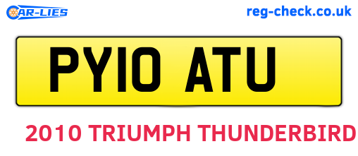 PY10ATU are the vehicle registration plates.