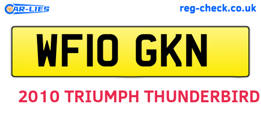 WF10GKN are the vehicle registration plates.