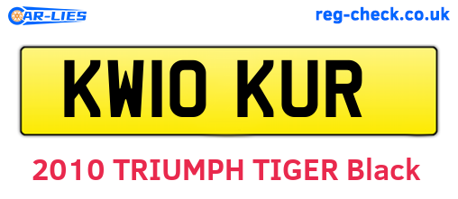 KW10KUR are the vehicle registration plates.