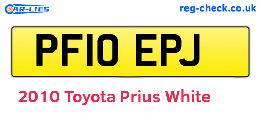 White 2010 Toyota Prius (PF10EPJ)