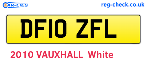 DF10ZFL are the vehicle registration plates.