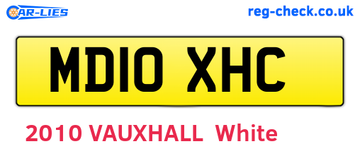 MD10XHC are the vehicle registration plates.