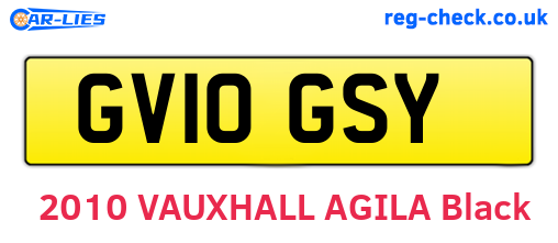 GV10GSY are the vehicle registration plates.