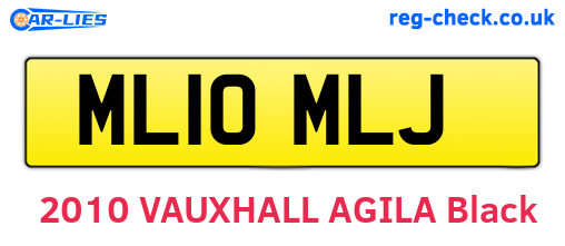 ML10MLJ are the vehicle registration plates.