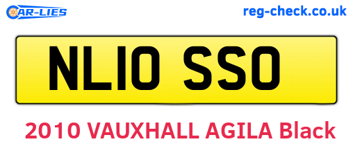 NL10SSO are the vehicle registration plates.