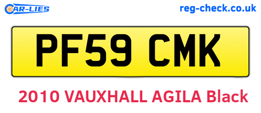 PF59CMK are the vehicle registration plates.