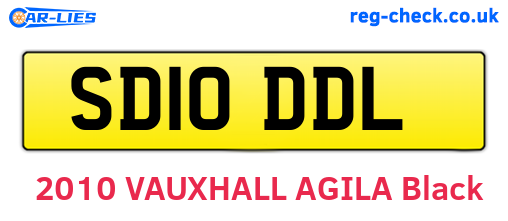 SD10DDL are the vehicle registration plates.