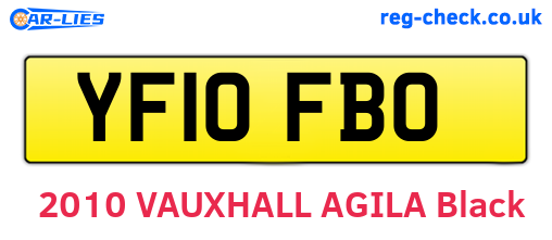 YF10FBO are the vehicle registration plates.
