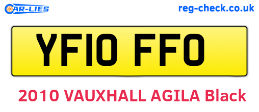 YF10FFO are the vehicle registration plates.