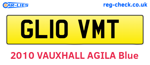GL10VMT are the vehicle registration plates.