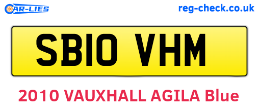 SB10VHM are the vehicle registration plates.