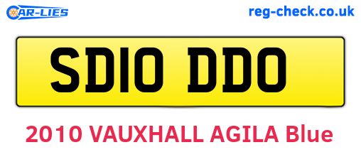 SD10DDO are the vehicle registration plates.