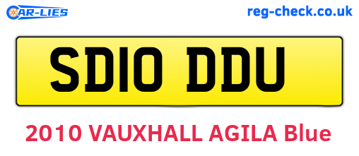 SD10DDU are the vehicle registration plates.