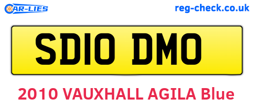 SD10DMO are the vehicle registration plates.