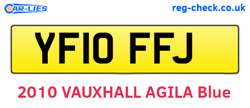 YF10FFJ are the vehicle registration plates.