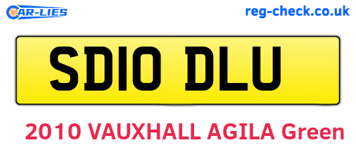 SD10DLU are the vehicle registration plates.