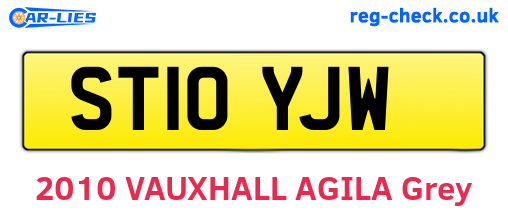 ST10YJW are the vehicle registration plates.
