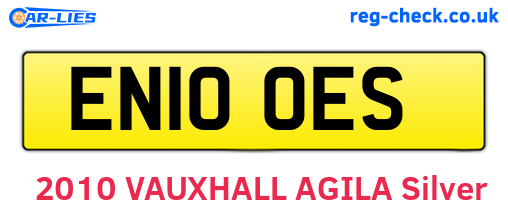 EN10OES are the vehicle registration plates.