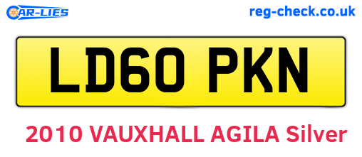 LD60PKN are the vehicle registration plates.