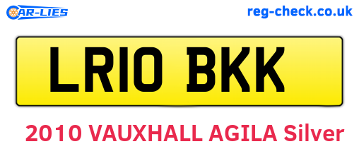 LR10BKK are the vehicle registration plates.