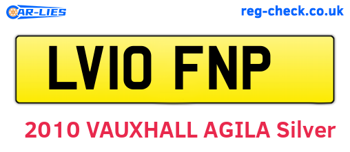 LV10FNP are the vehicle registration plates.