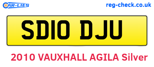 SD10DJU are the vehicle registration plates.