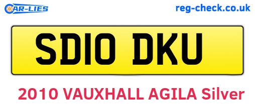 SD10DKU are the vehicle registration plates.