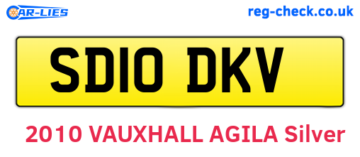 SD10DKV are the vehicle registration plates.