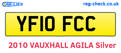 YF10FCC are the vehicle registration plates.