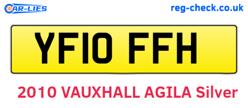 YF10FFH are the vehicle registration plates.