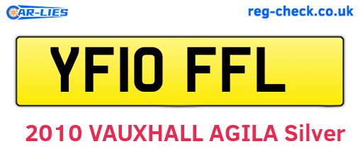 YF10FFL are the vehicle registration plates.