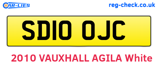 SD10OJC are the vehicle registration plates.