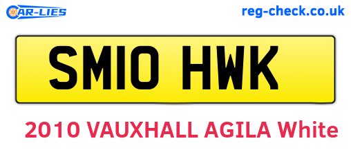 SM10HWK are the vehicle registration plates.