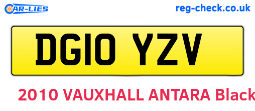 DG10YZV are the vehicle registration plates.