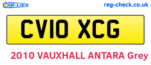 CV10XCG are the vehicle registration plates.