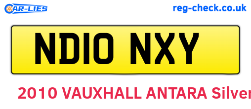 ND10NXY are the vehicle registration plates.