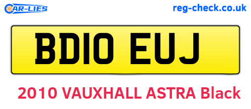 BD10EUJ are the vehicle registration plates.