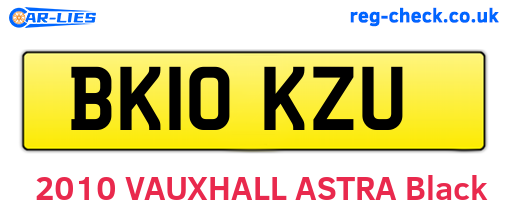 BK10KZU are the vehicle registration plates.