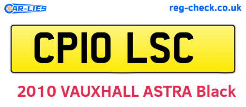 CP10LSC are the vehicle registration plates.