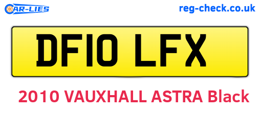 DF10LFX are the vehicle registration plates.