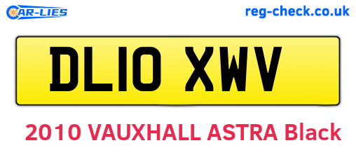 DL10XWV are the vehicle registration plates.