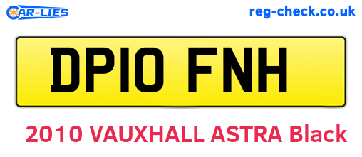 DP10FNH are the vehicle registration plates.