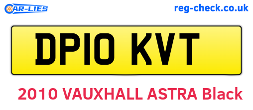 DP10KVT are the vehicle registration plates.